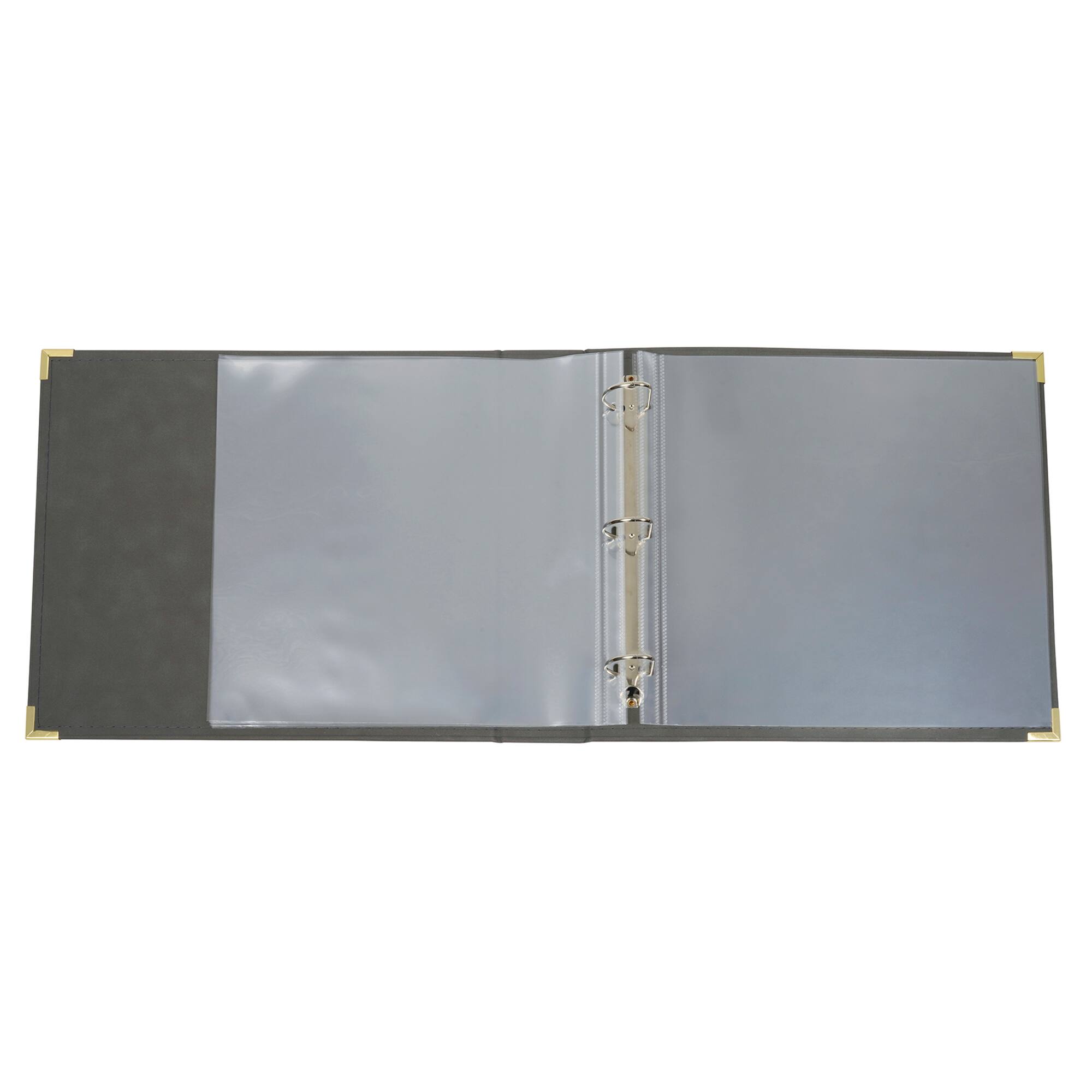 8 Pack: Dark Gray D-Ring Scrapbook Album by Recollections™